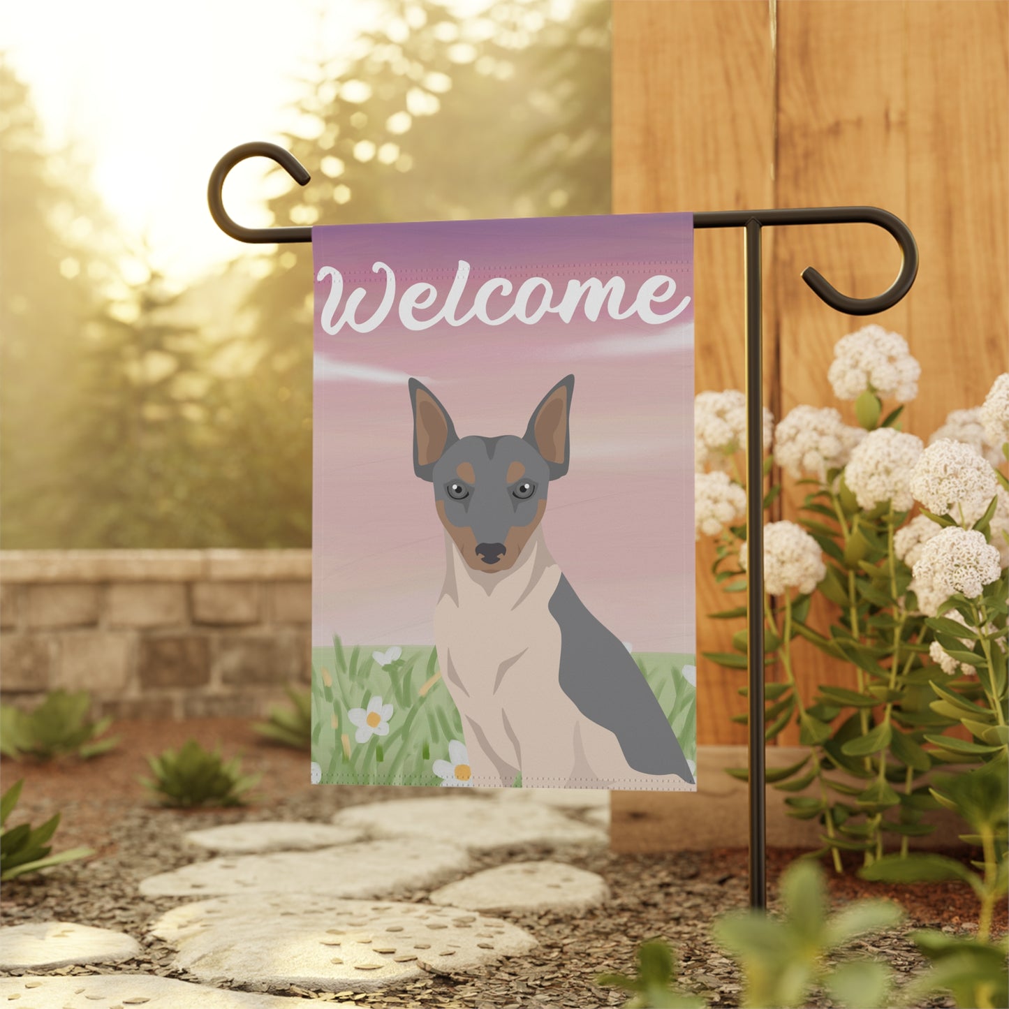 Brazilian Terrier Dog Welcome Garden Flag