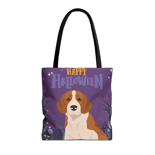 Beagle Dog Happy Halloween Tote Bag 16x16