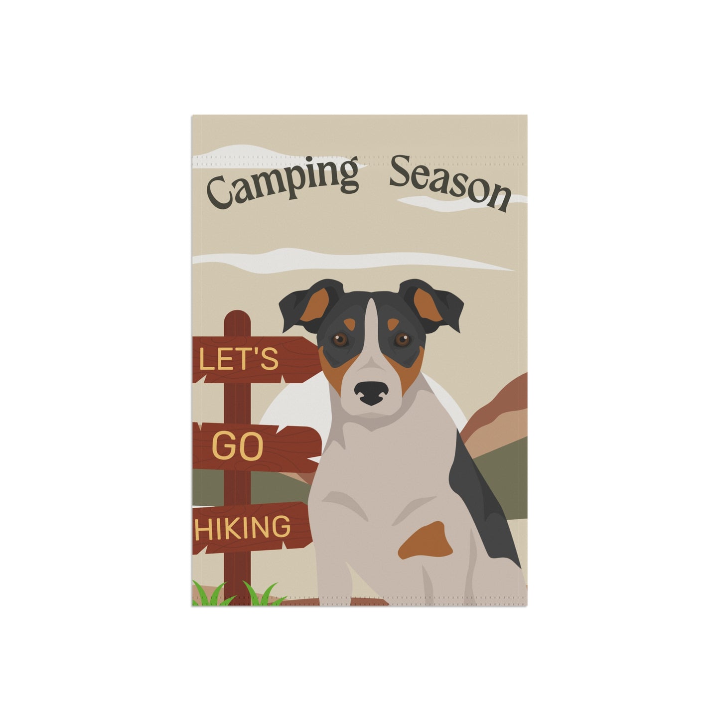 Parson Russell Terrier Dog Camping Garden Flag