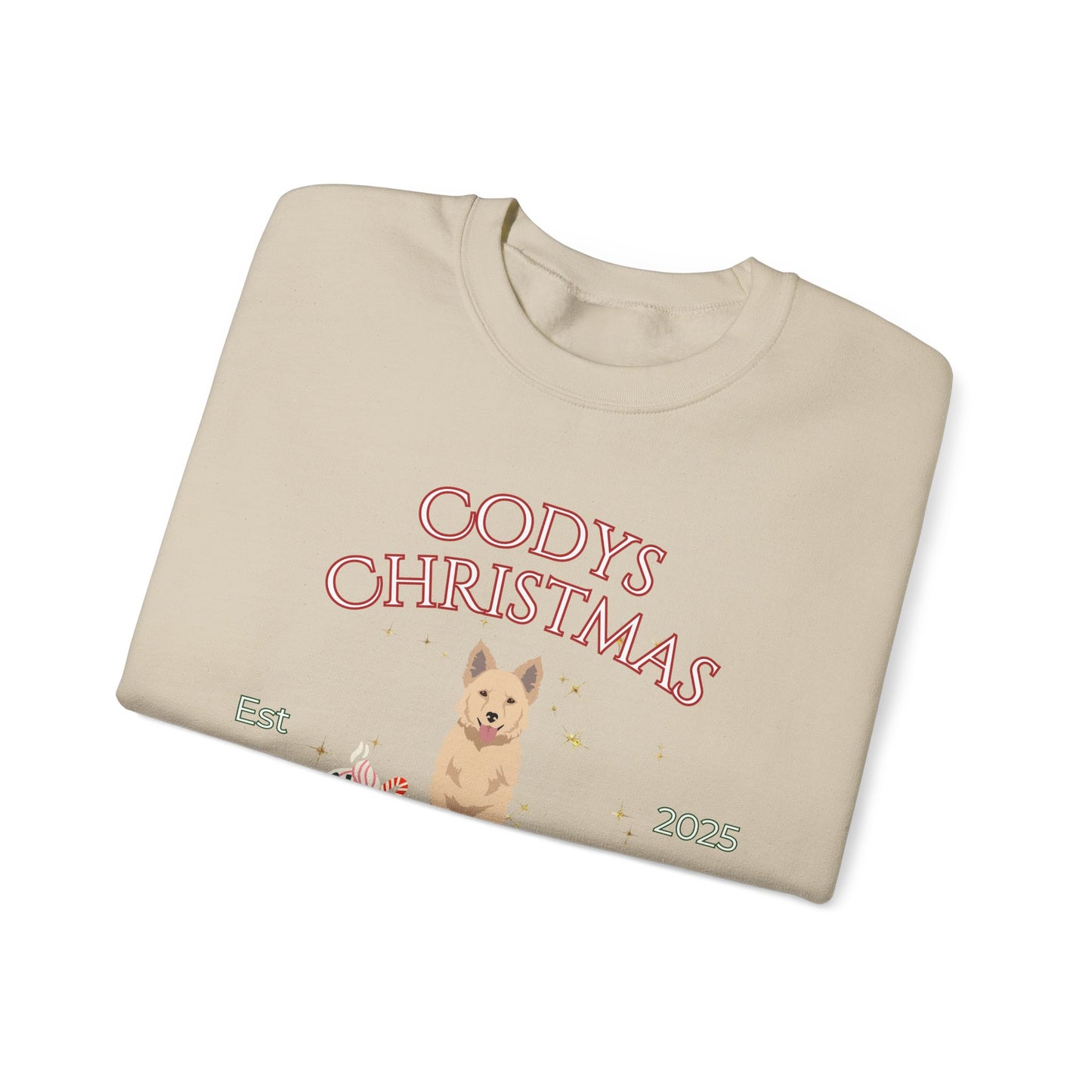 Mudi Dog Christmas Social Club Unisex Heavy Blend Crewneck Sweatshirt Custom Name
