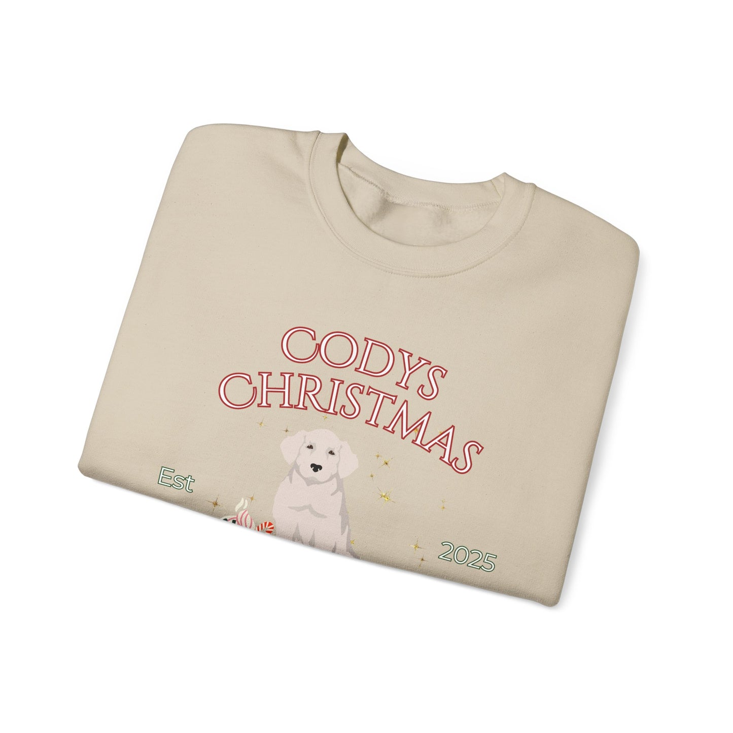 Kuvas Dog Christmas Social Club Unisex Heavy Blend Crewneck Sweatshirt Custom Name