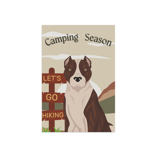 American Staffordshire Terrier Dog Camping Garden Flag