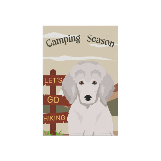 Poodle Dog Camping Garden Flag