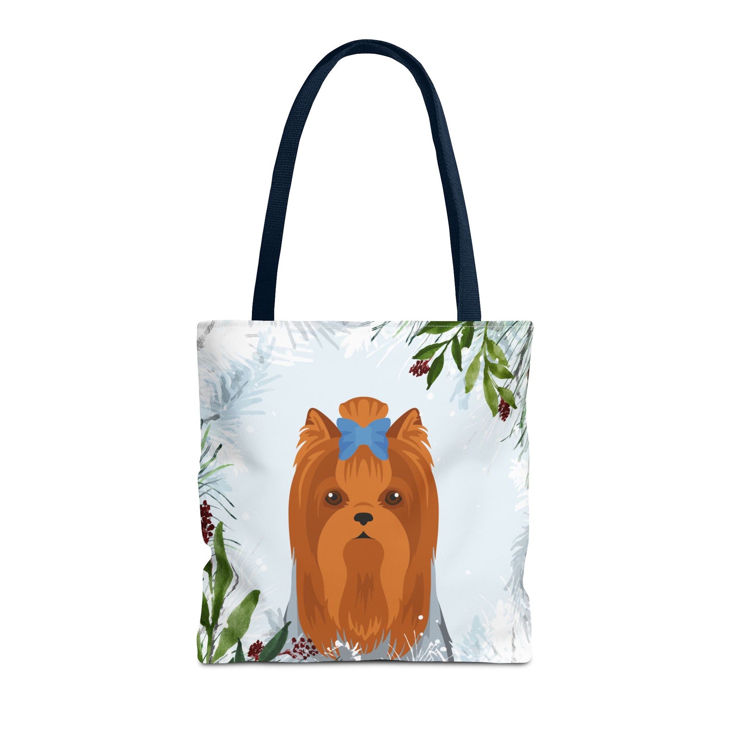 Yorkshire Terrier Dog Christmas Holiday Tote Bag 16x16