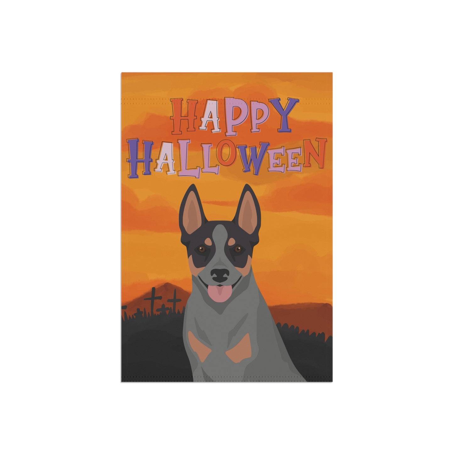 Australian Stumpy Tail Cattle Dog Dog Halloween Garden Flag
