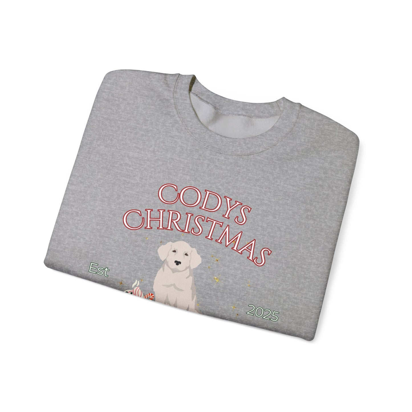 Kuvas Dog Christmas Social Club Unisex Heavy Blend Crewneck Sweatshirt Custom Name