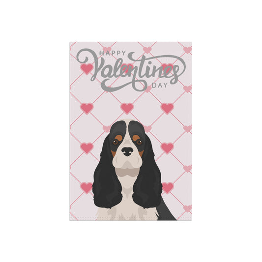 Cocker Spaniel Dog Valentines Day Garden Flag