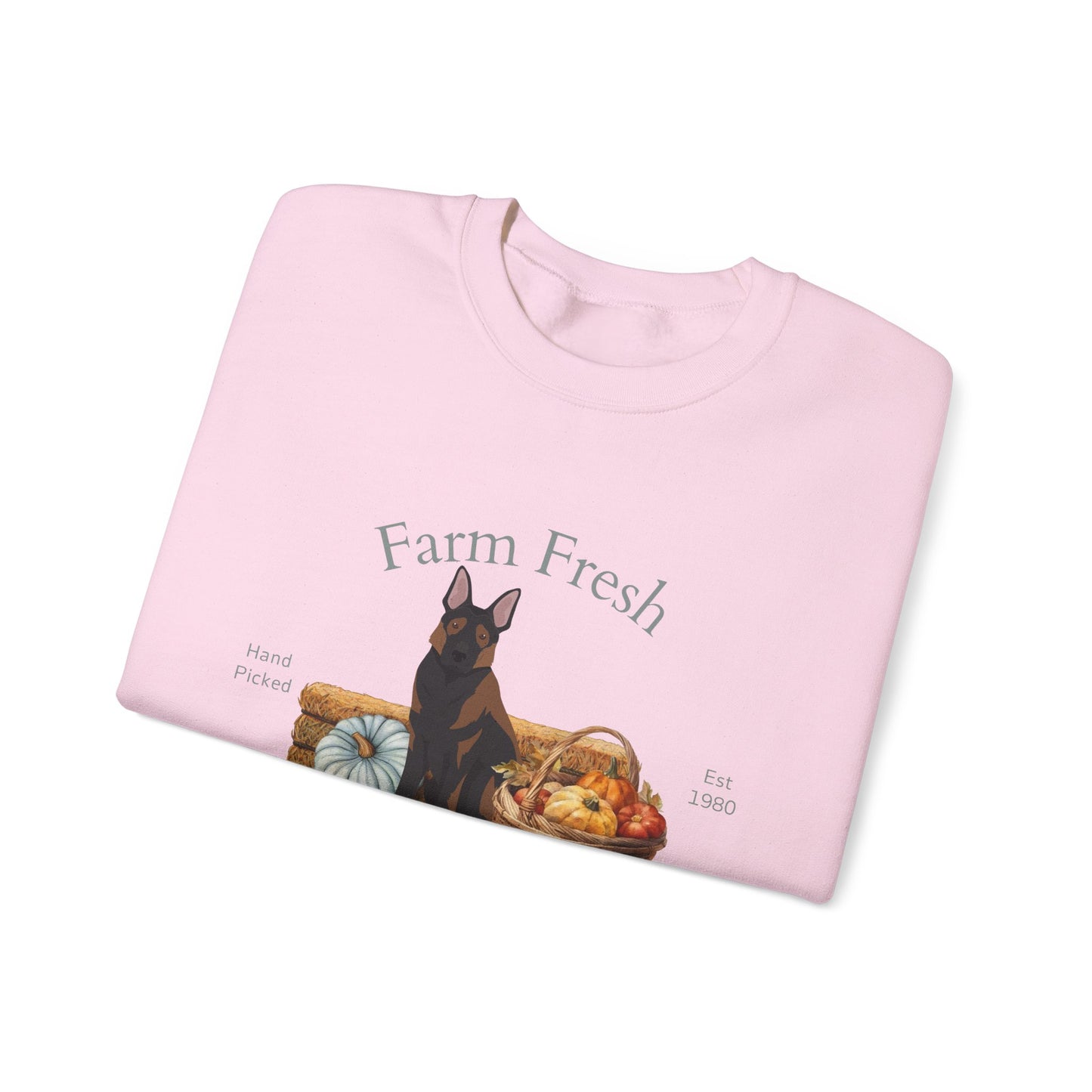 German Shpeherd Dog Fall Farm Fresh Unisex Heavy Blend Crewneck Sweatshirt