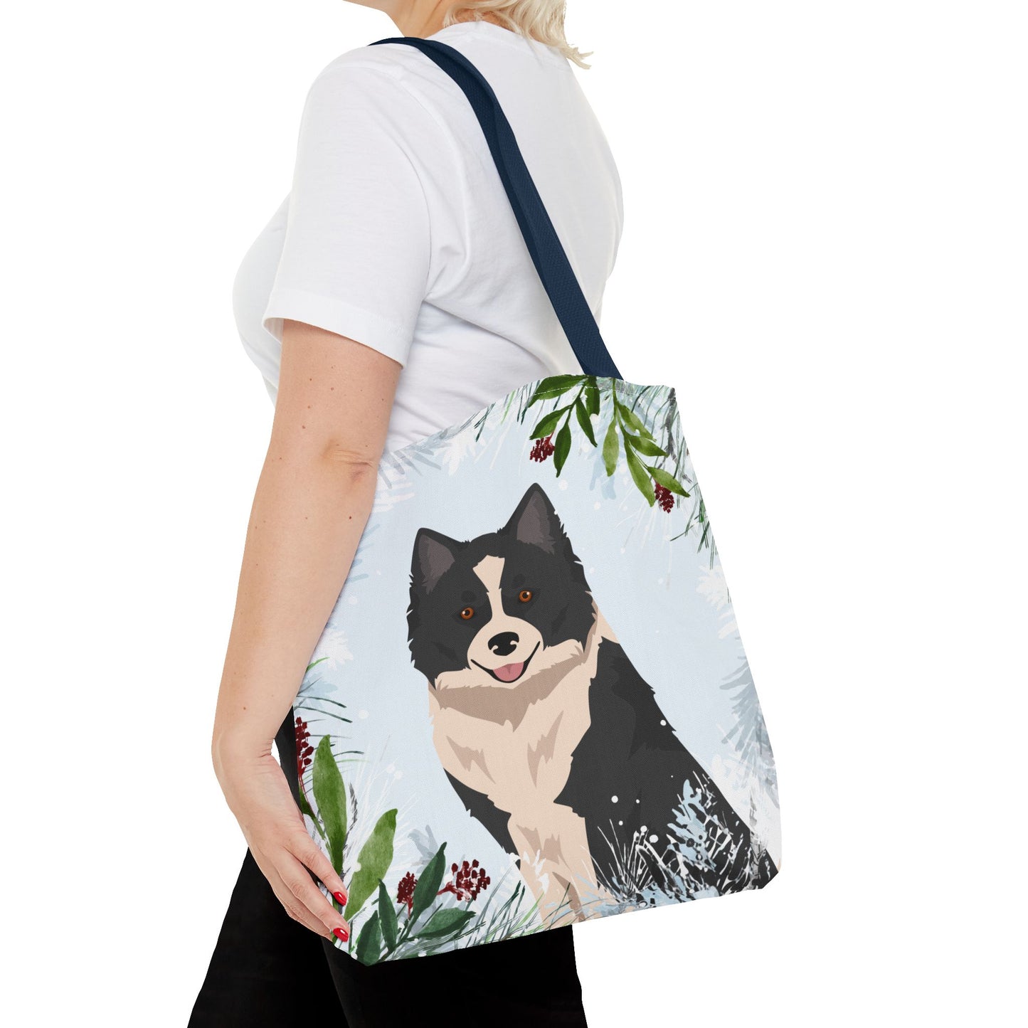 Nenets Herding Laika Dog Christmas Holiday Tote Bag 16x16