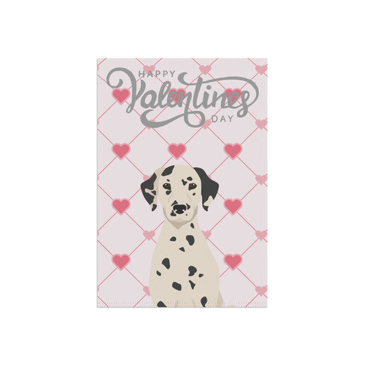 Dalmatian Dog Valentines Day Garden Flag