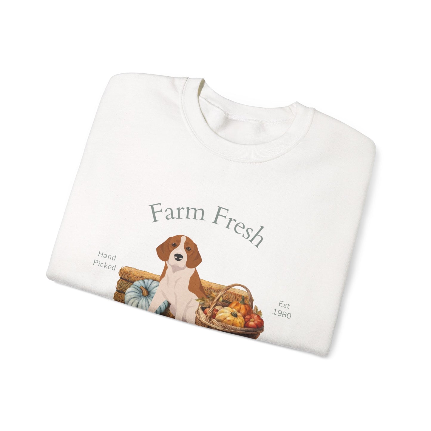 Beagle Dog Fall Farm Fresh Unisex Heavy Blend Crewneck Sweatshirt