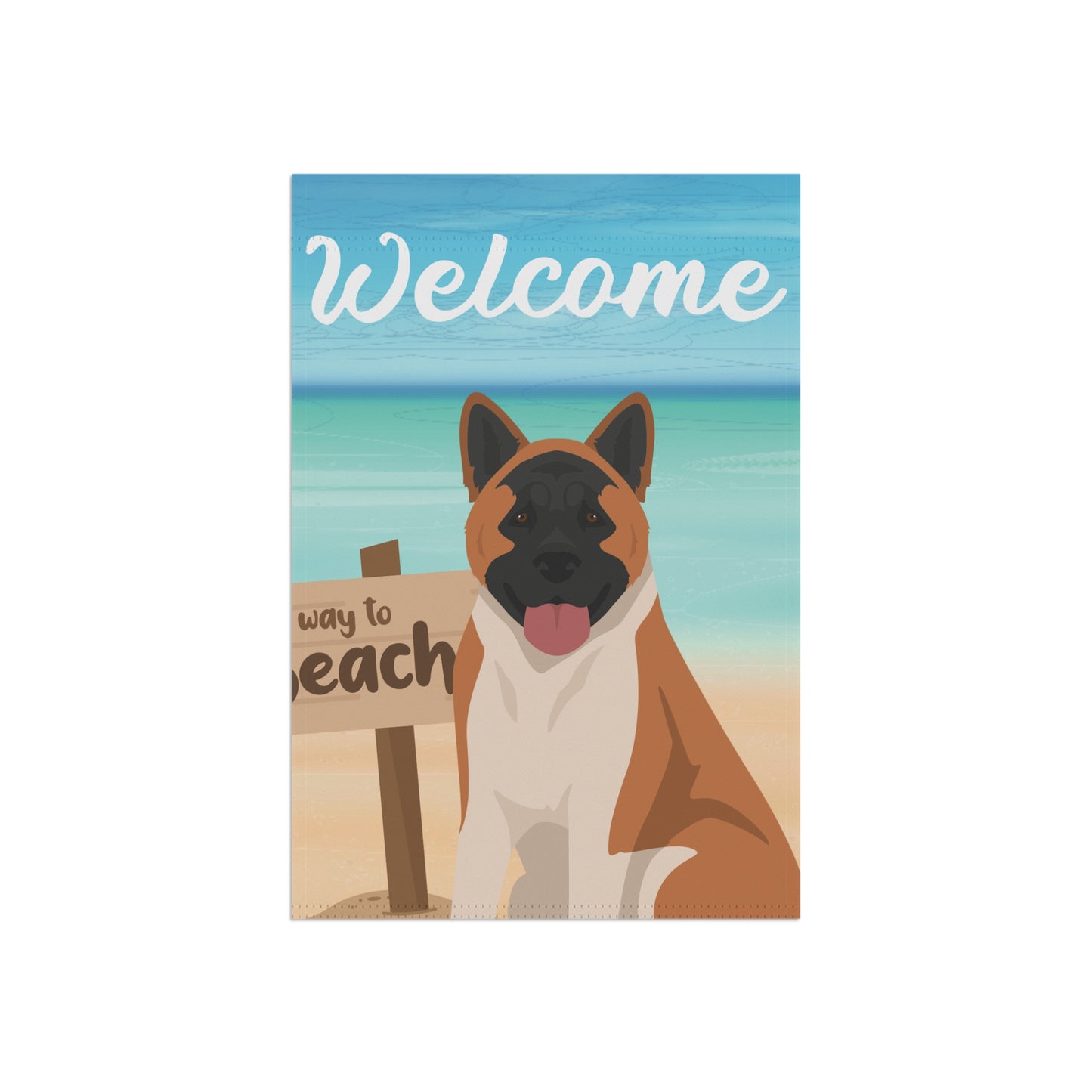 American Akita Dog Garden Flag
