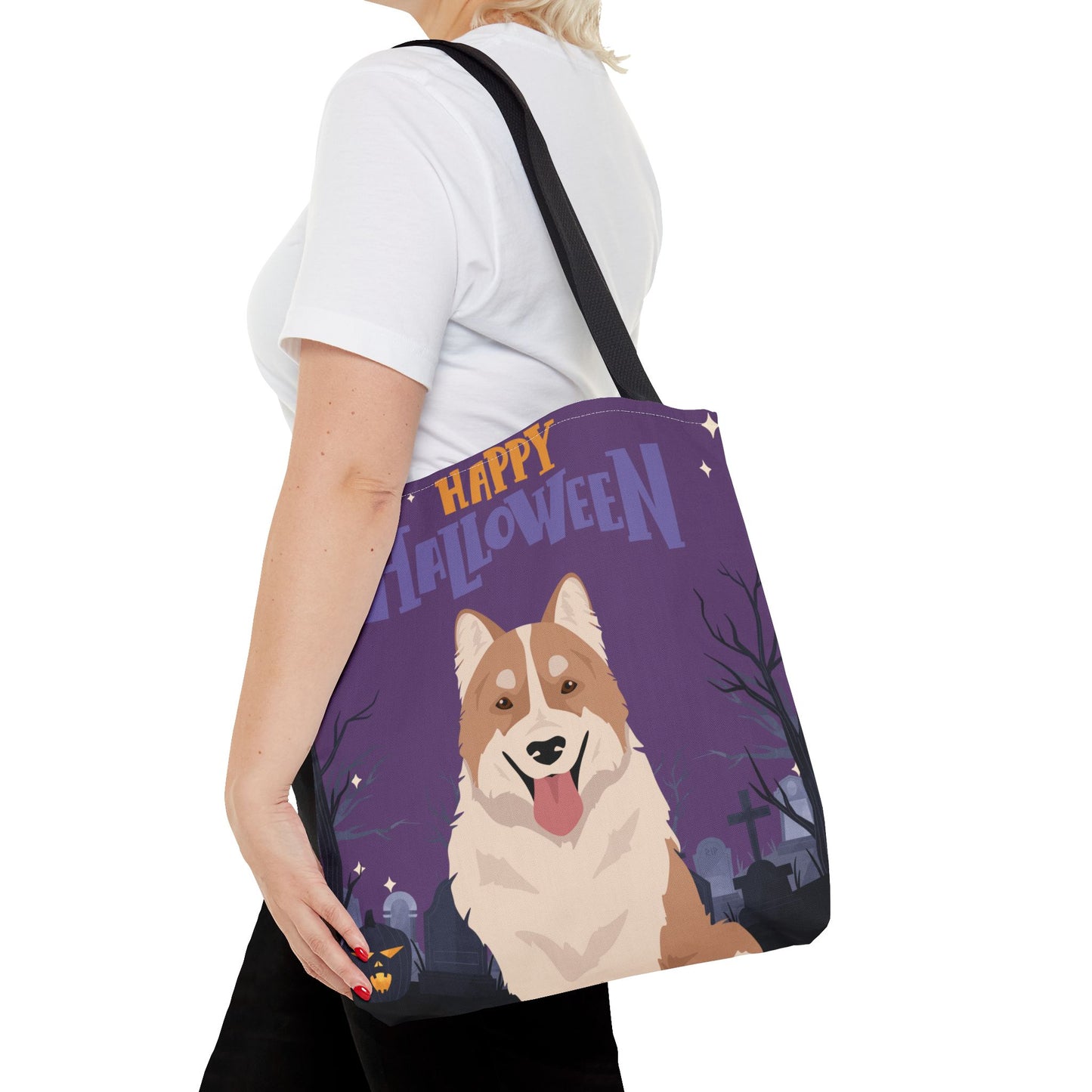 Thai Bangkaew Dog Dog Happy Halloween Tote Bag 16x16