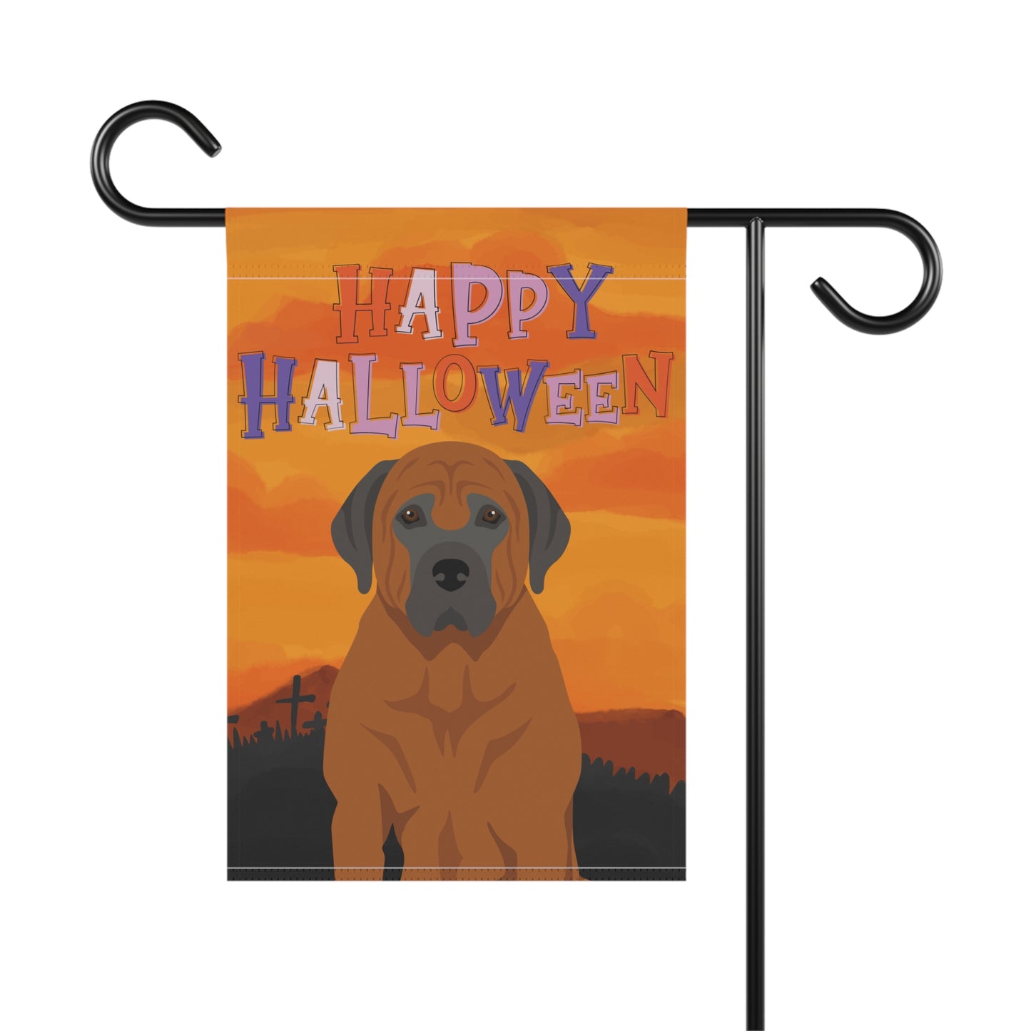 Tosa Inu Dog Halloween Garden Flag