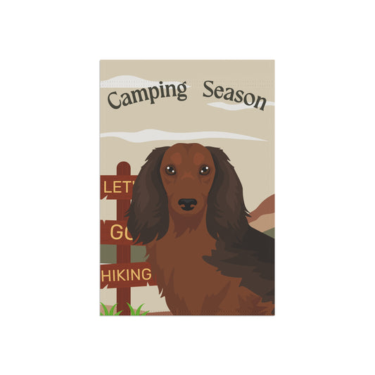 Dachshund Dog Camping Garden Flag