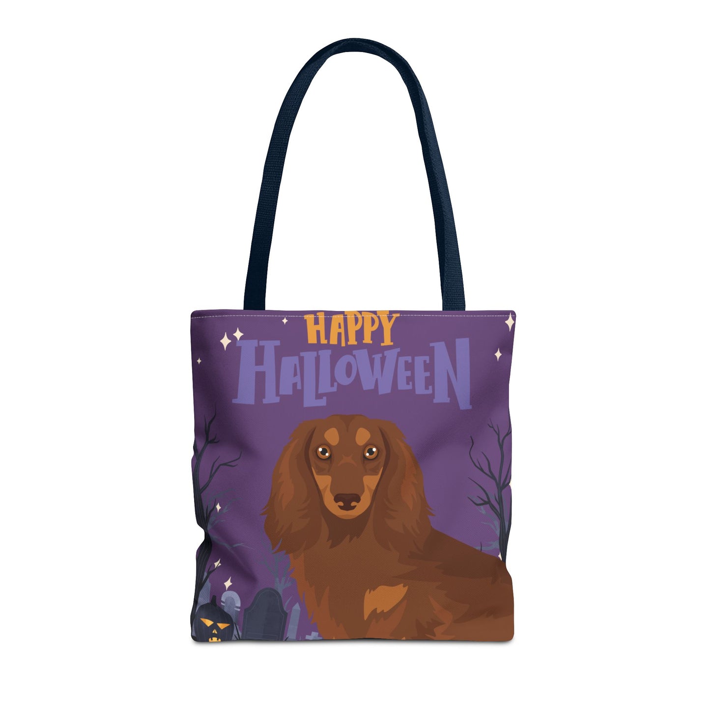 Dachshund Dog Happy Halloween Tote Bag 16x16