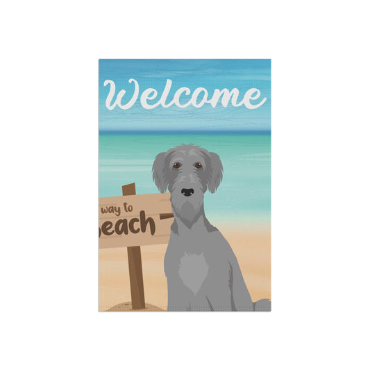 Irish Wolfhound Dog Garden Flag