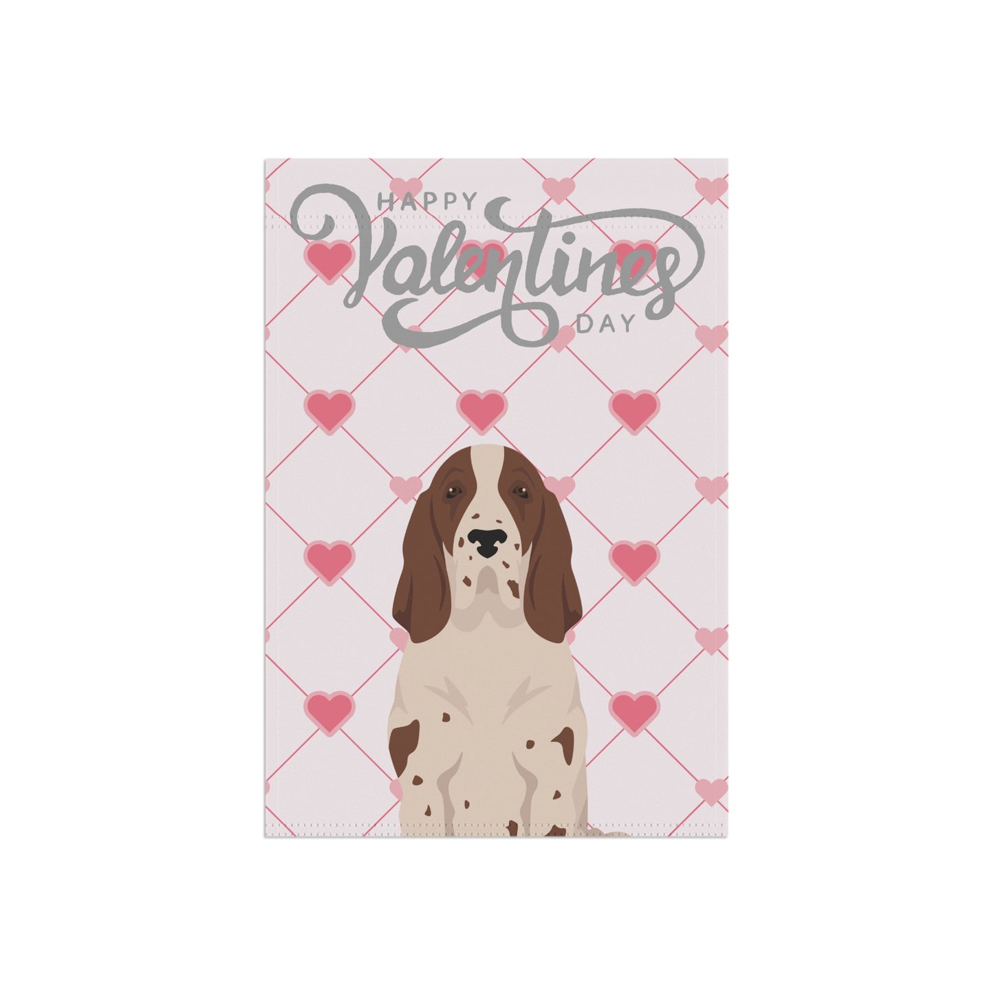 Bracco Italiano Dog Valentines Day Garden Flag
