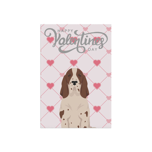 Bracco Italiano Dog Valentines Day Garden Flag