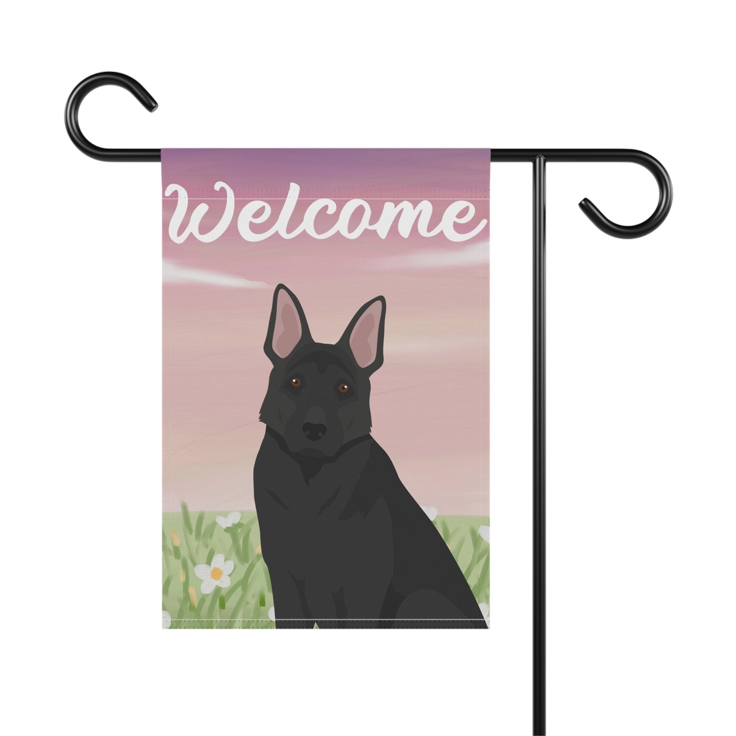 German Shepherd Dog Welcome Garden Flag