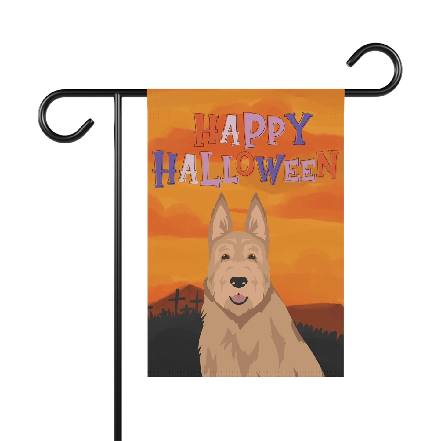 Berger Picard Dog Halloween Garden Flag