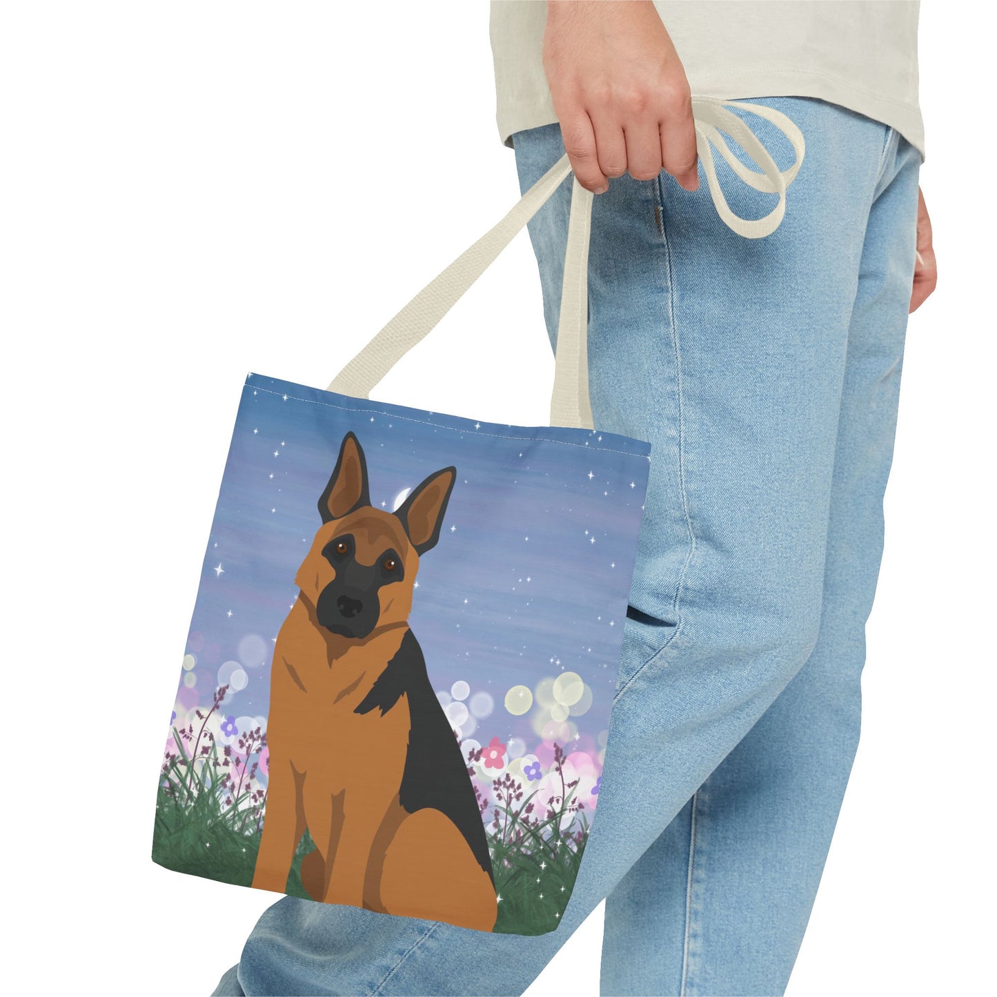 German Shepherd Dog Tote Bag 13x13