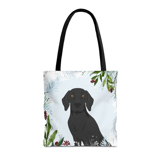 German Shorthaired Pointer Dog Christmas Holiday Tote Bag 16x16