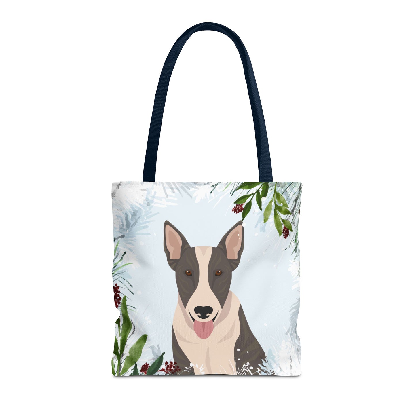 Bull Terrier Dog Christmas Holiday Tote Bag 16x16