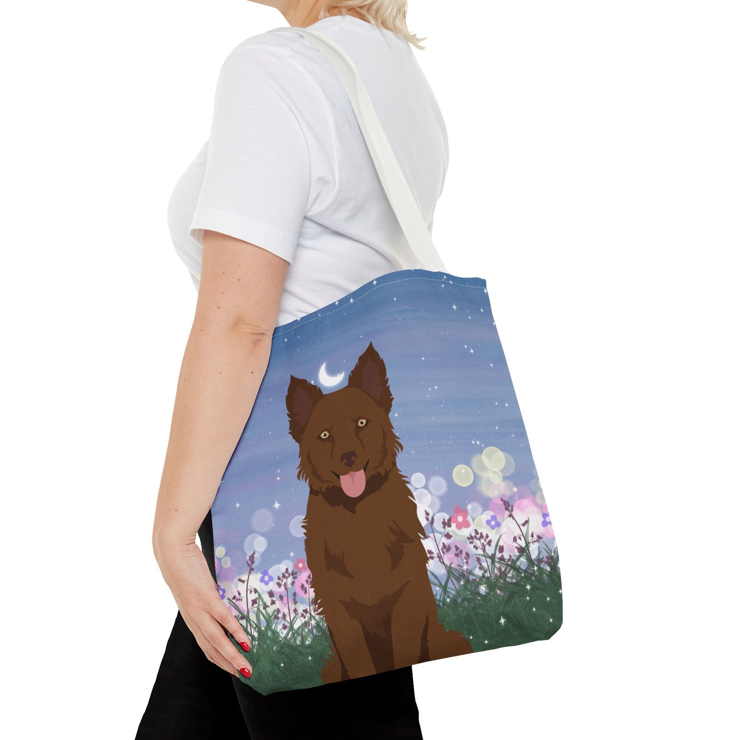 Mudi Dog Tote Bag 16x16