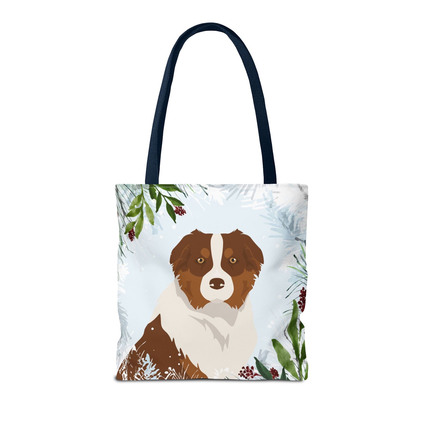 Australian Shepherd Dog Christmas Holiday Tote Bag 16x16