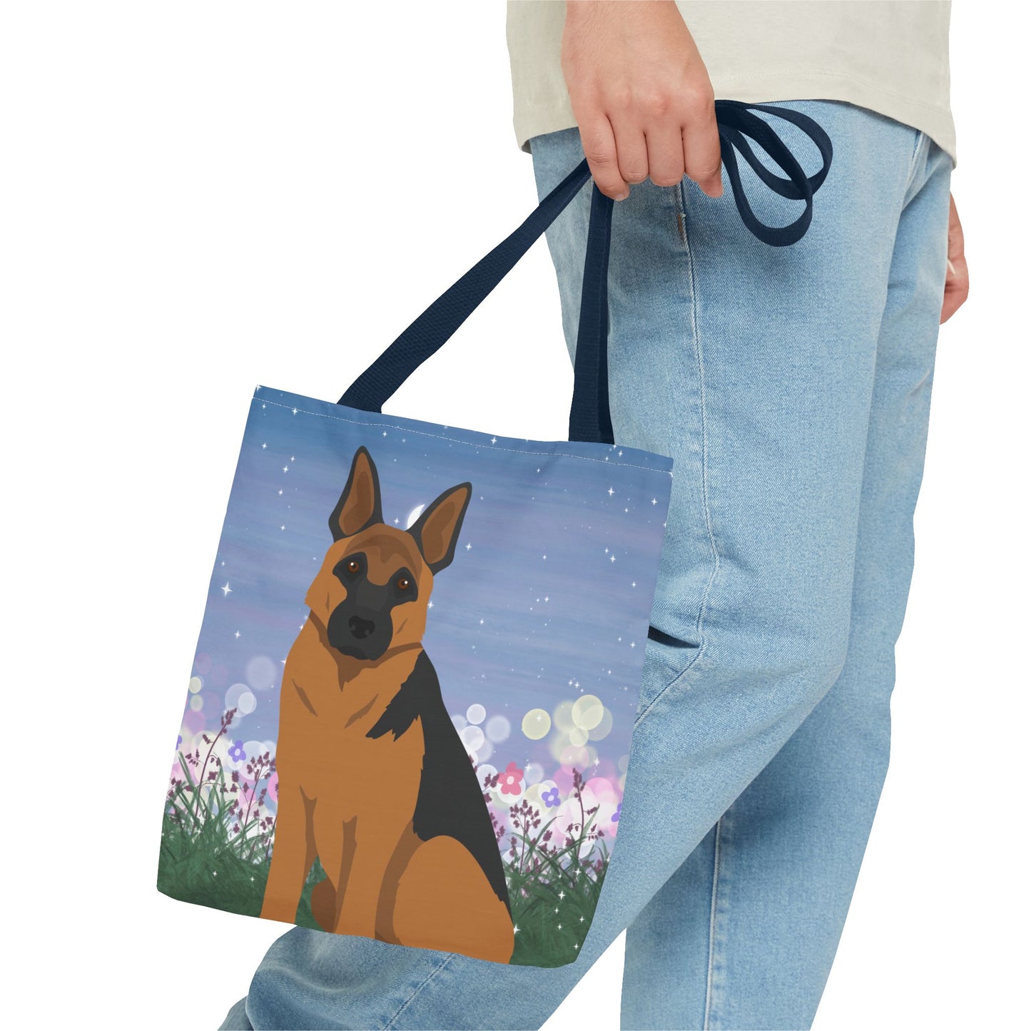 German Shepherd Dog Tote Bag 13x13