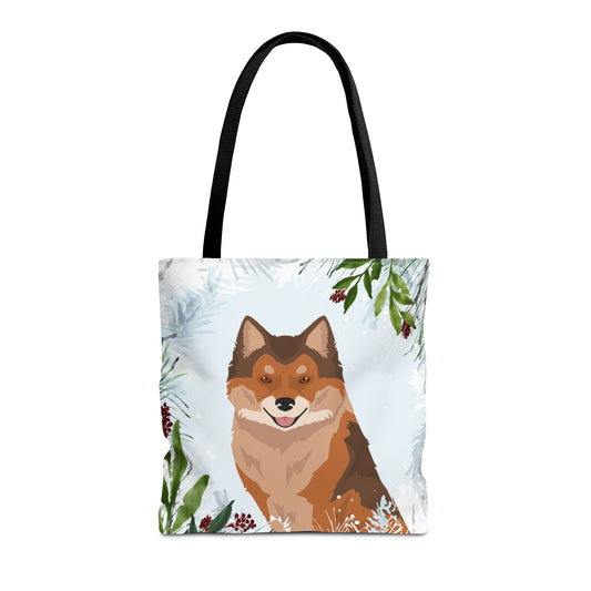 Nenets Herding Laika Dog Christmas Holiday Tote Bag 16x16