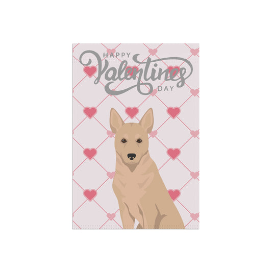 Canaan Dog Valentines Day Garden Flag