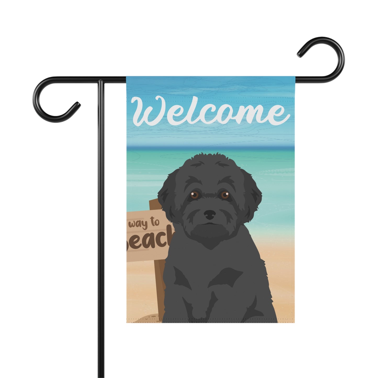 Toy Poodle Dog Garden Flag