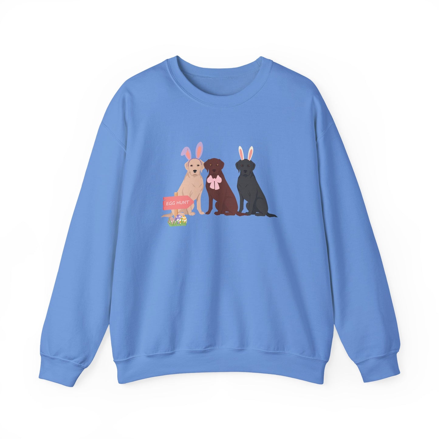 Labrador Retriever Dog Easter Unisex Heavy Blend Crewneck Sweatshirt, easter, Cute Dog Mom Gift