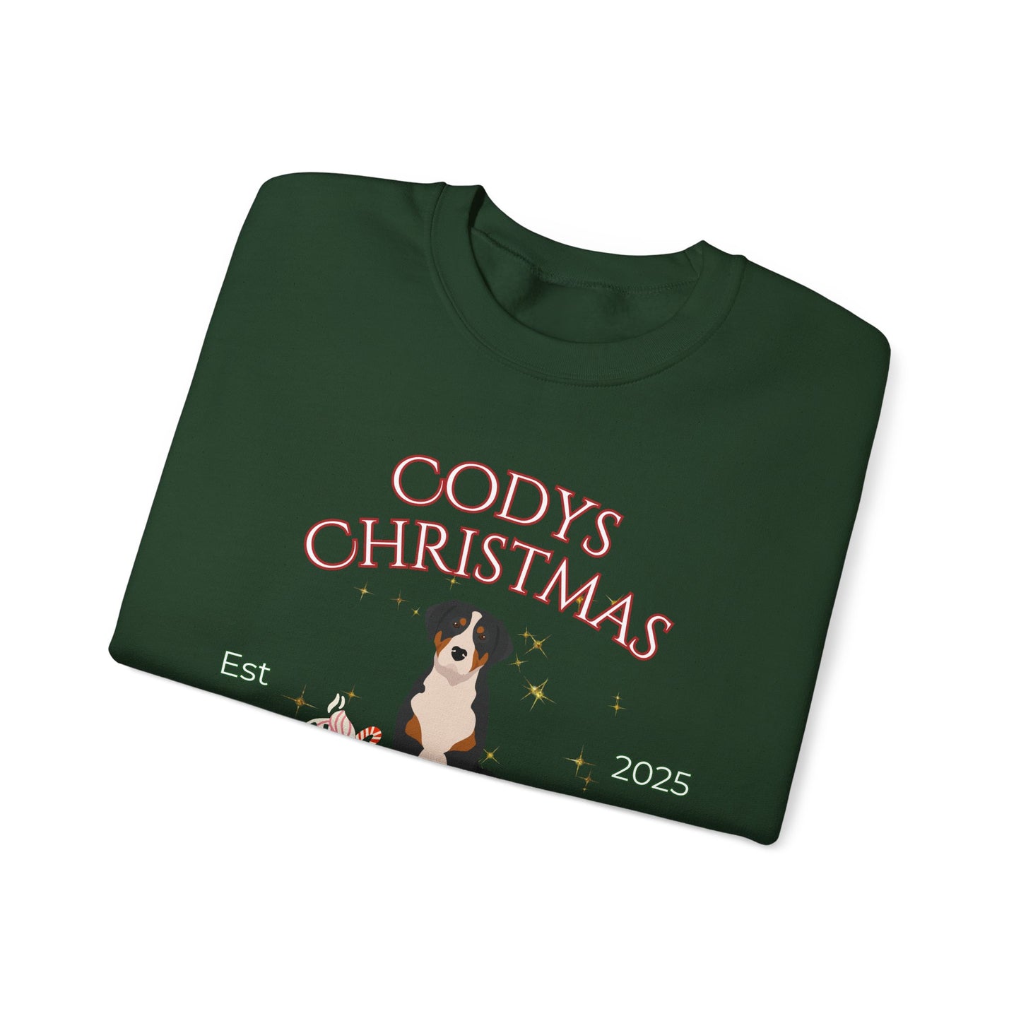 Greater Swiss Mountain Dog Dog Christmas Social Club Unisex Heavy Blend Crewneck Sweatshirt Custom Name