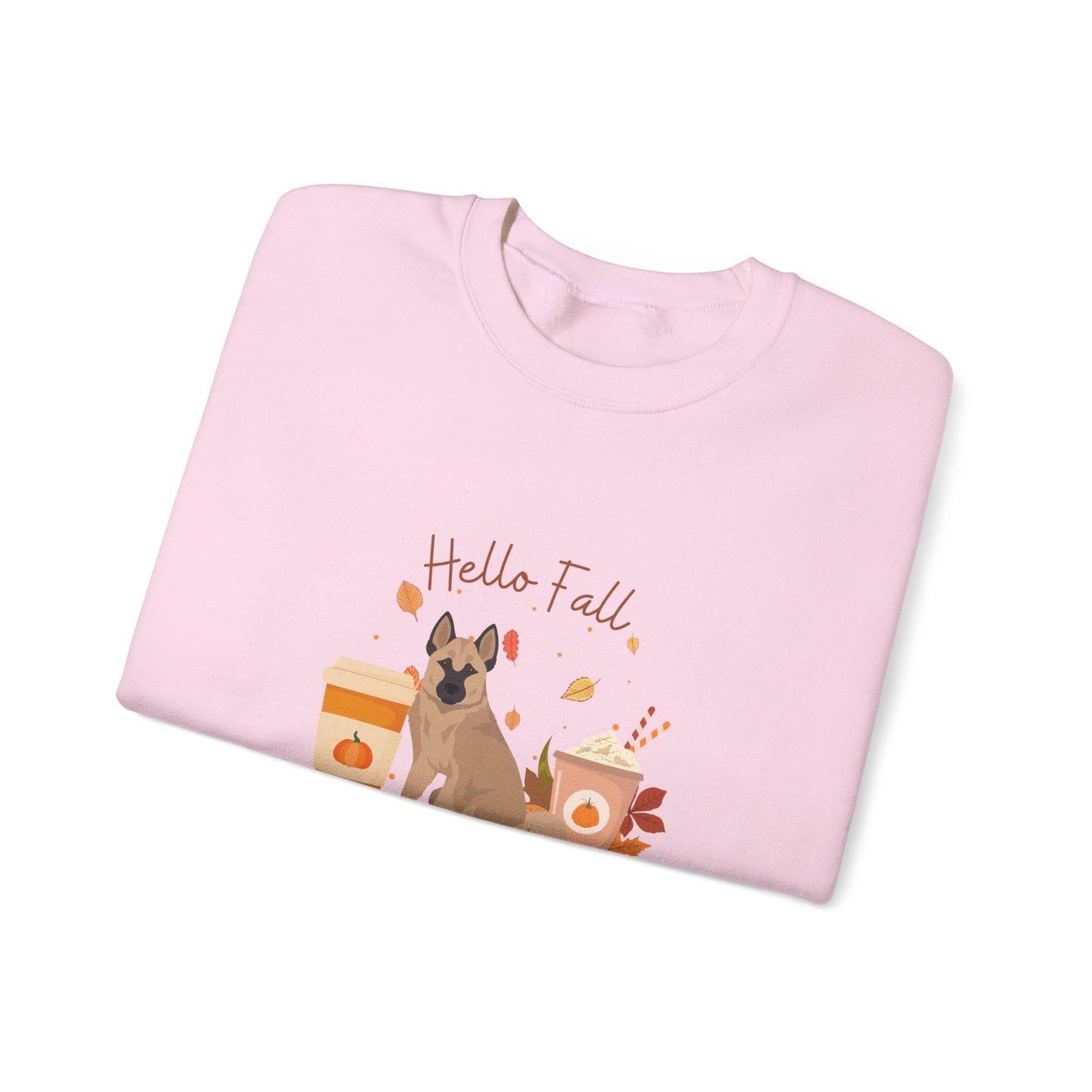 Hallefors Elkhound Dog Fall Unisex Heavy Blend Crewneck Sweatshirt