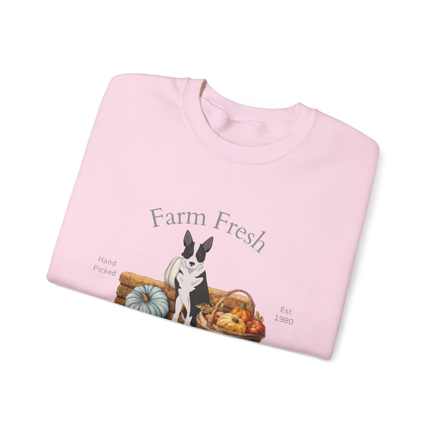 Canaan Dog Dog Fall Farm Fresh Unisex Heavy Blend Crewneck Sweatshirt