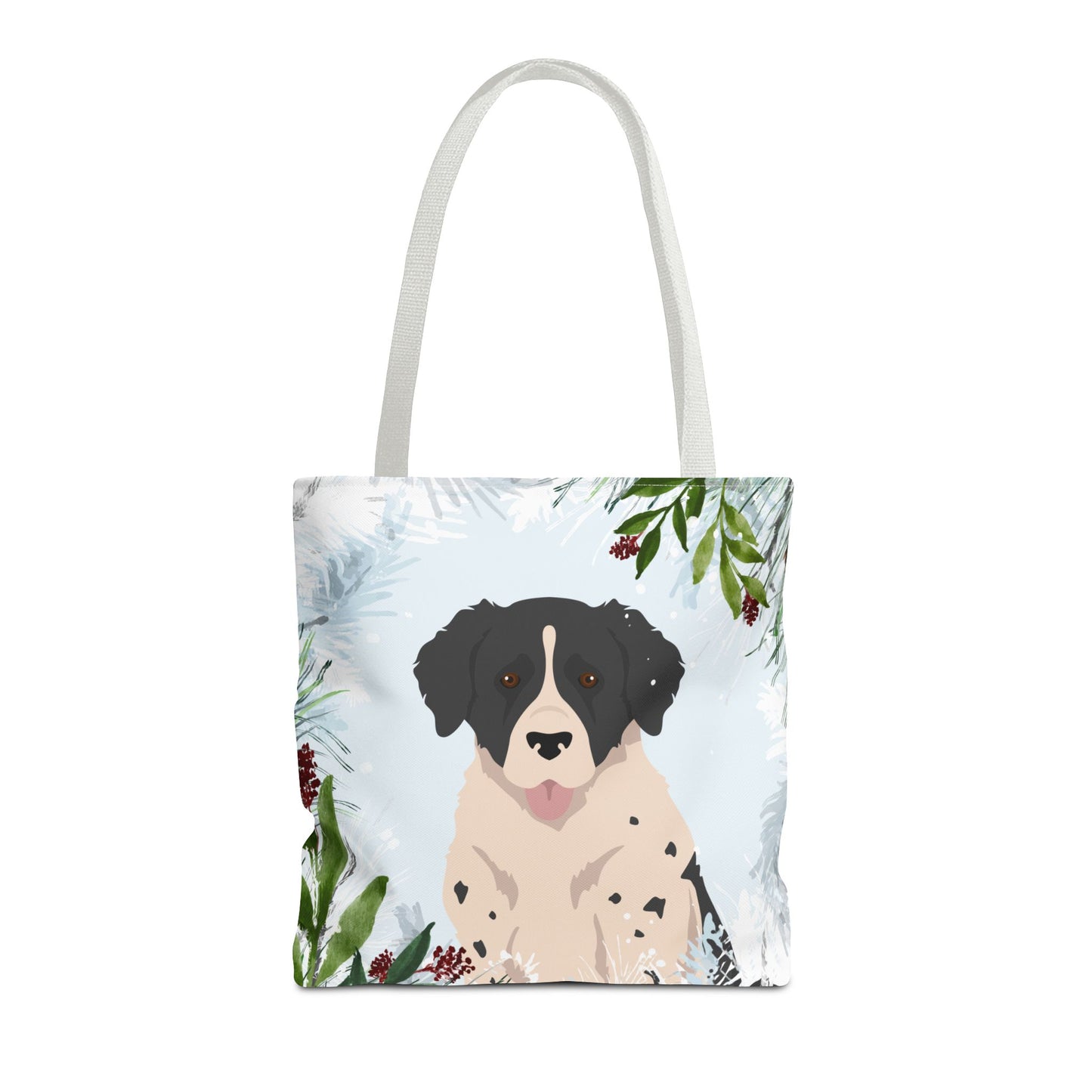 Wetterhoun Dog Christmas Holiday Tote Bag 16x16