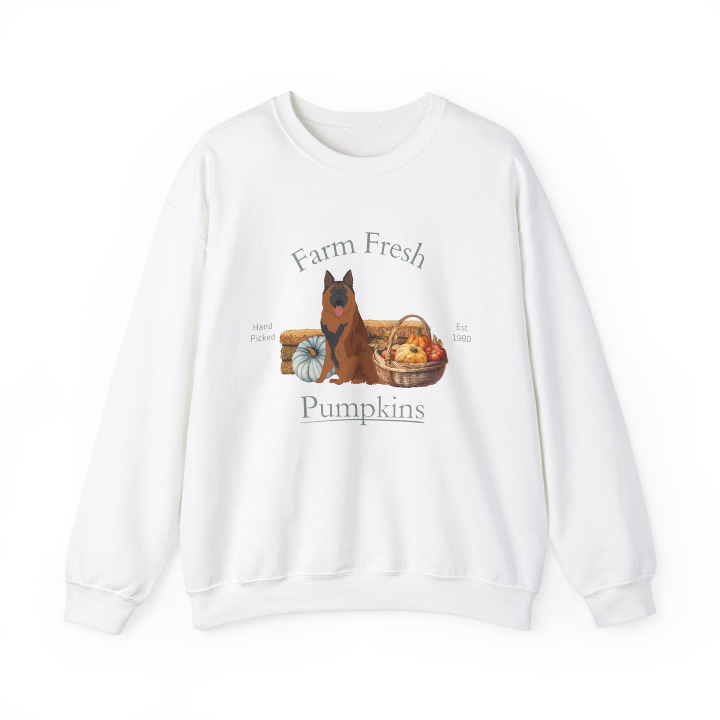 Belgian Tervuren Dog Fall Halloween Unisex Heavy Blend Crewneck Sweatshirt