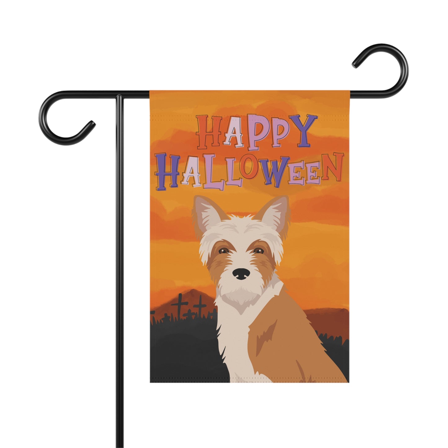 Portuguese podengo Dog Halloween Garden Flag