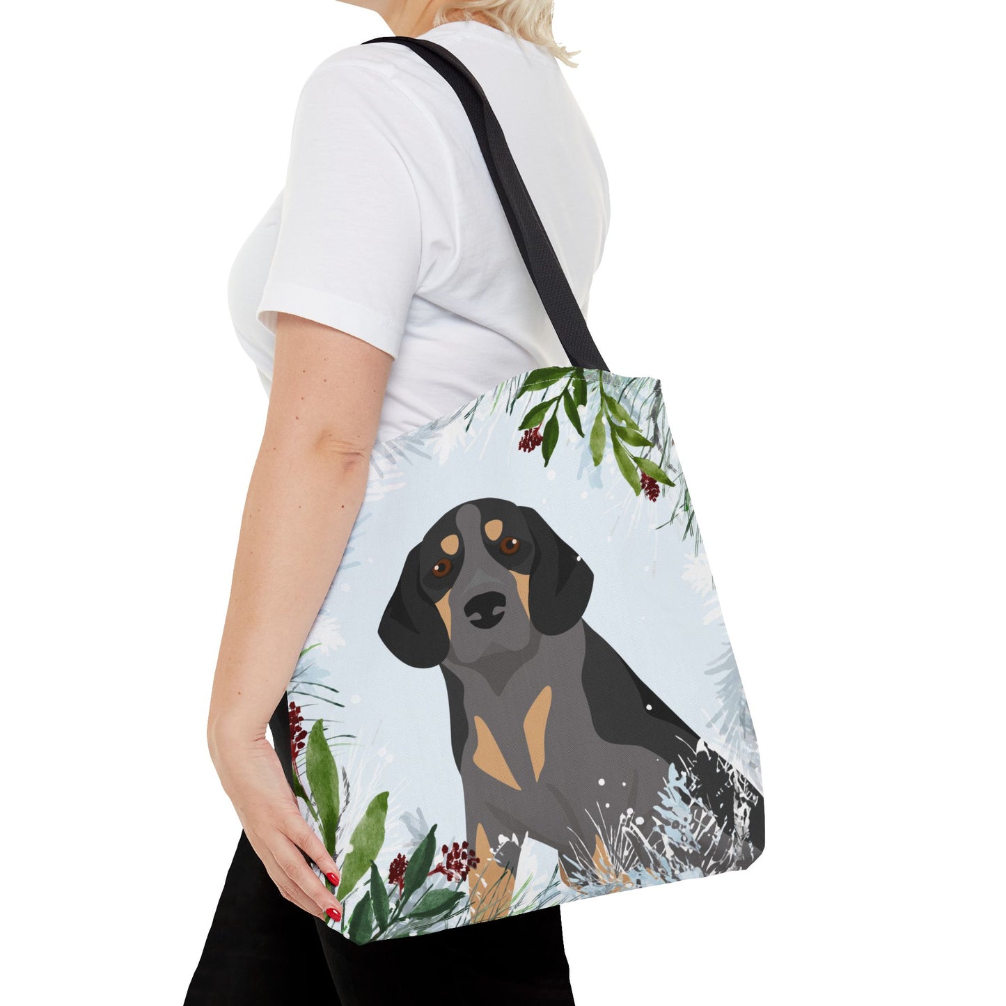 Beagle Dog Christmas Holiday Tote Bag 16x16