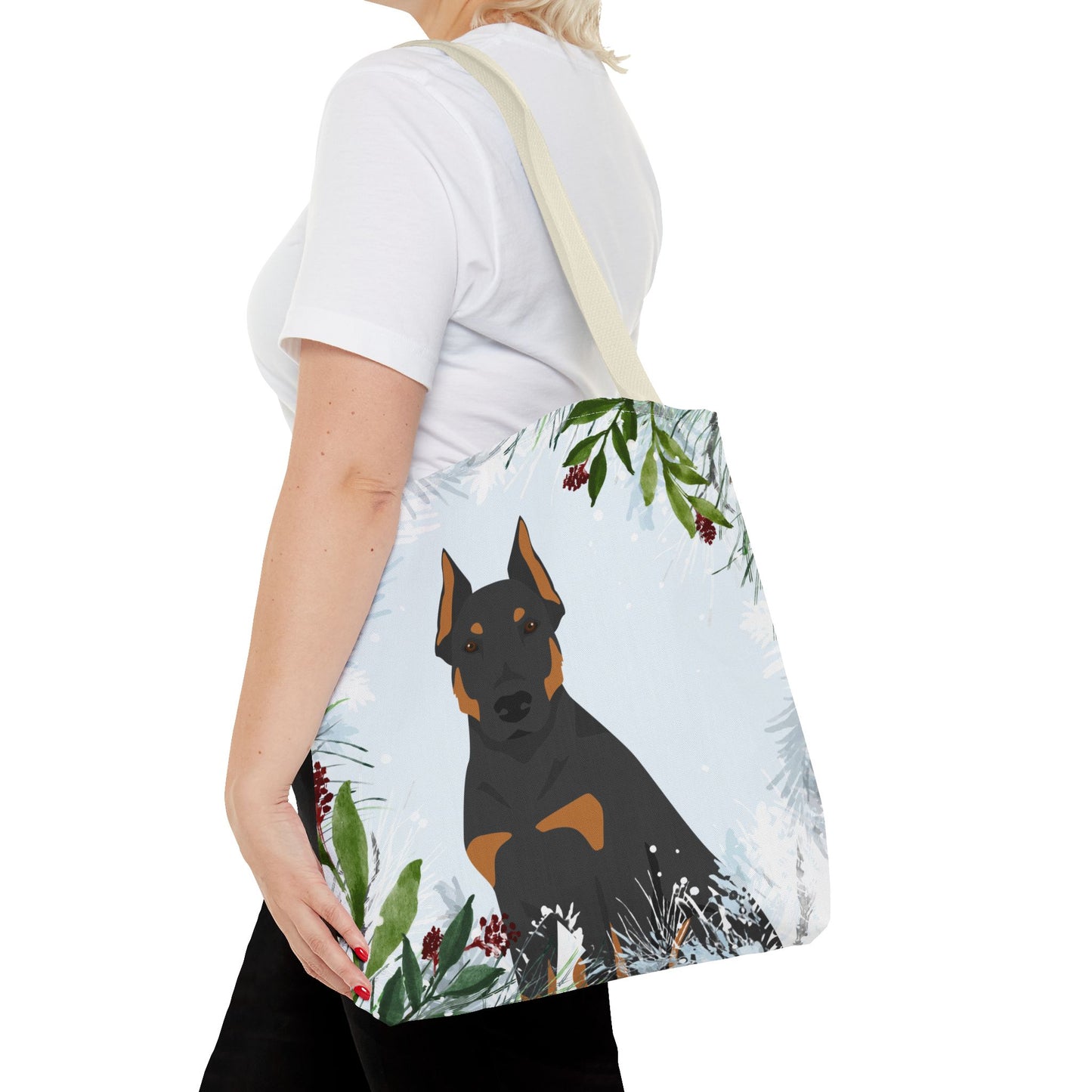 Beauceron Dog Christmas Holiday Tote Bag 16x16