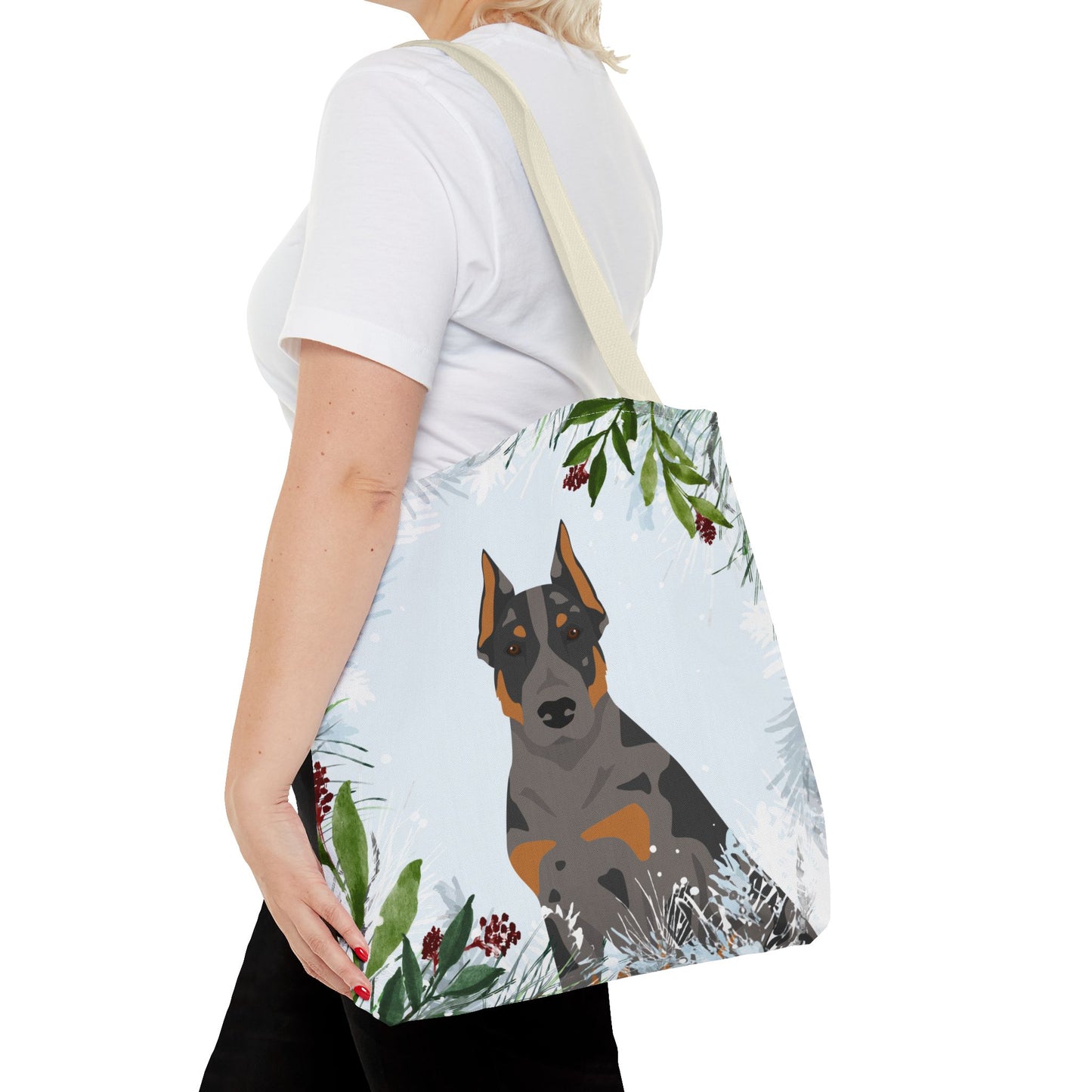 Beauceron Dog Christmas Holiday Tote Bag 16x16