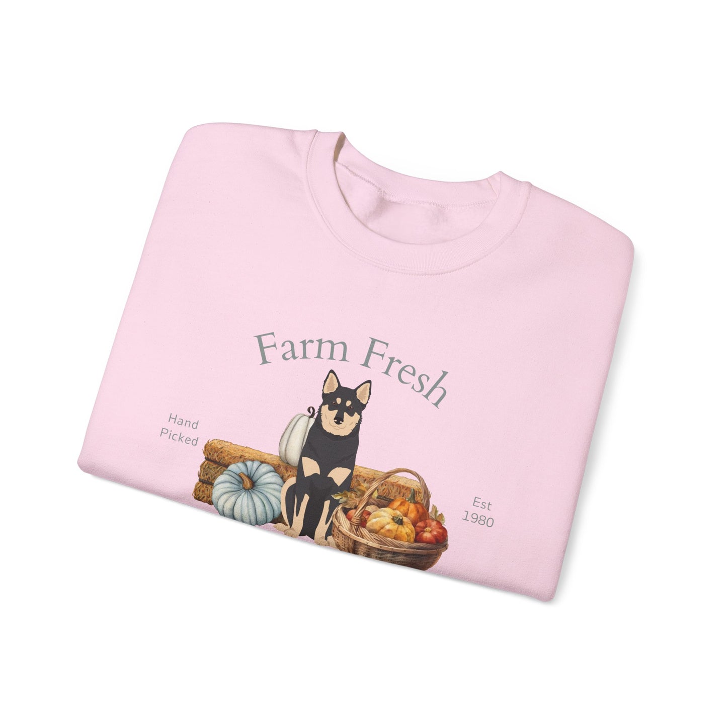 Lapponian Herder Dog Fall Farm Fresh Unisex Heavy Blend Crewneck Sweatshirt