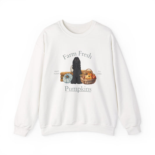 Afghan Hound Dog Fall Farm Fresh Unisex Heavy Blend Crewneck Sweatshirt