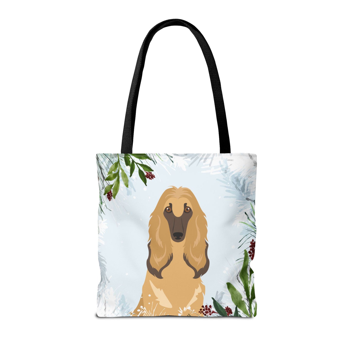 Afghan Hound Dog Christmas Holiday Tote Bag 16x16