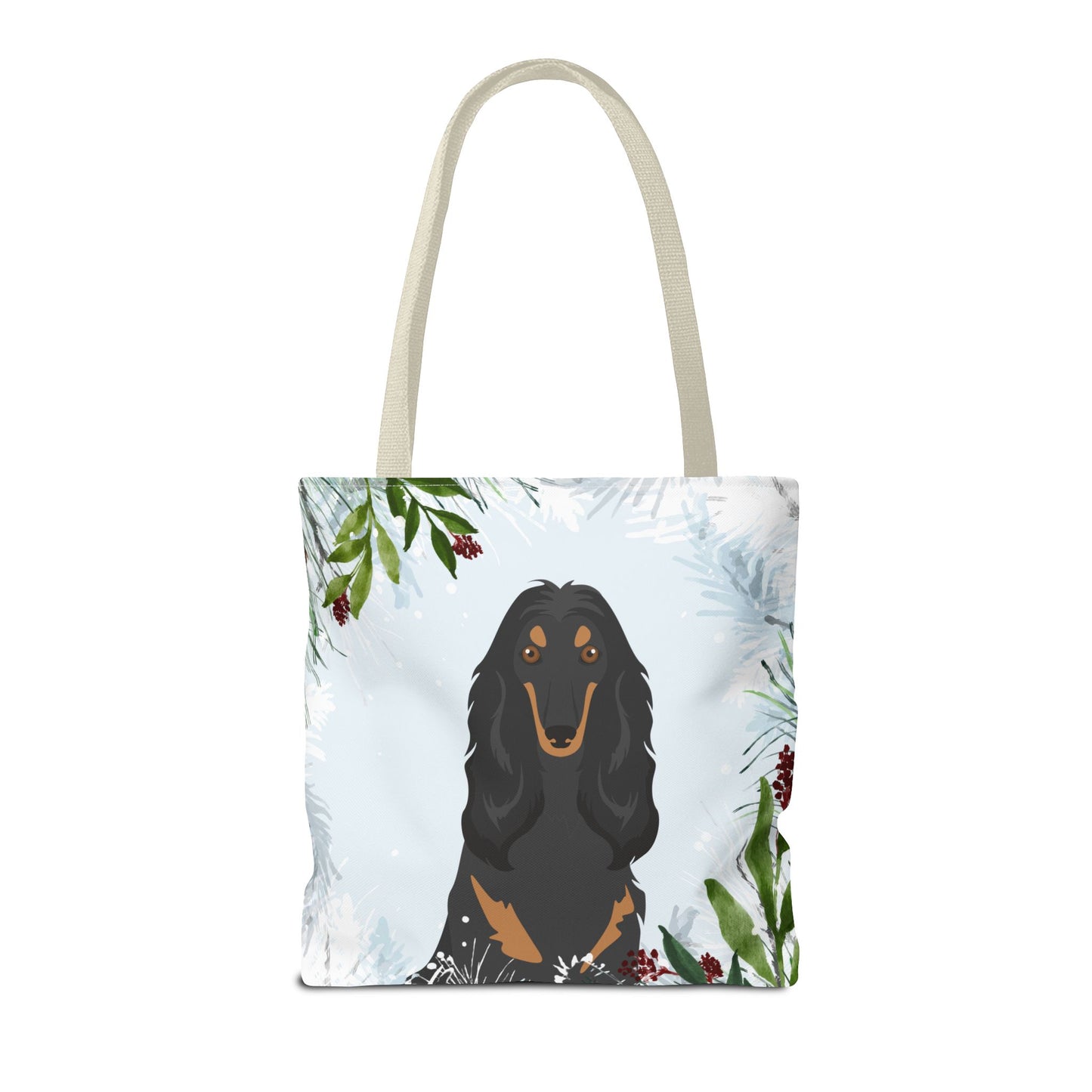 Afghan Hound Dog Christmas Holiday Tote Bag 16x16