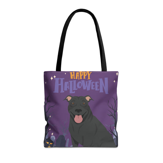 Pit Bull Dog Happy Halloween Tote Bag 16x16