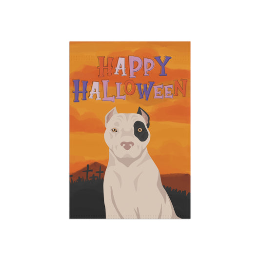 American Staffordshire Terrier Dog Halloween Garden Flag